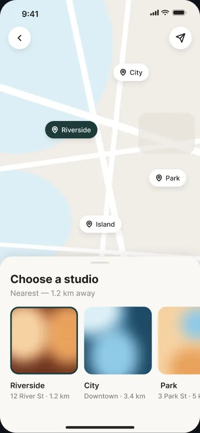 Sauna and plunge studio booking — screen 4 of 6