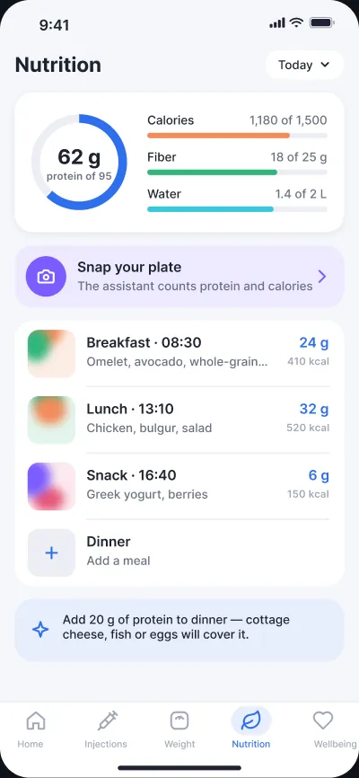 Weight-loss therapy companion — screen 5 of 6