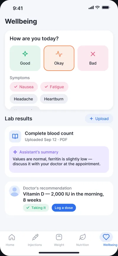 Weight-loss therapy companion — screen 6 of 6