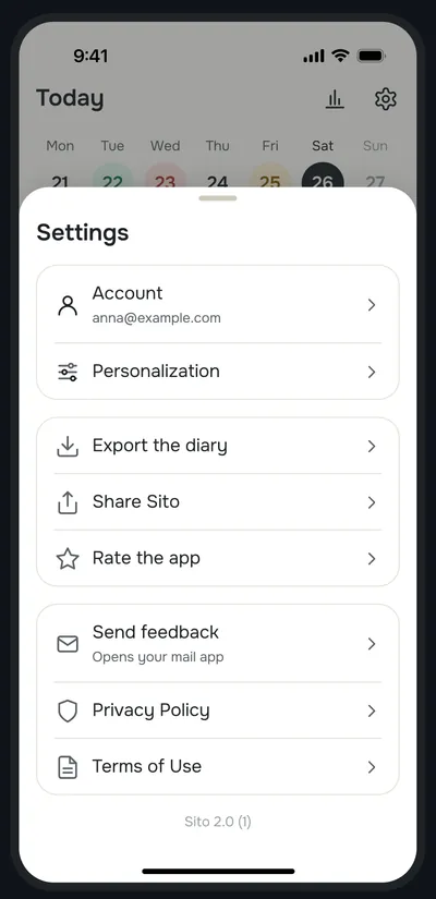 Sito — screen 6 of 6